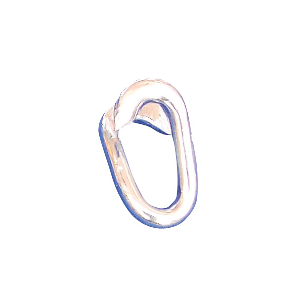 Steel barrier chain links | Connecting link | galvanized and black coated